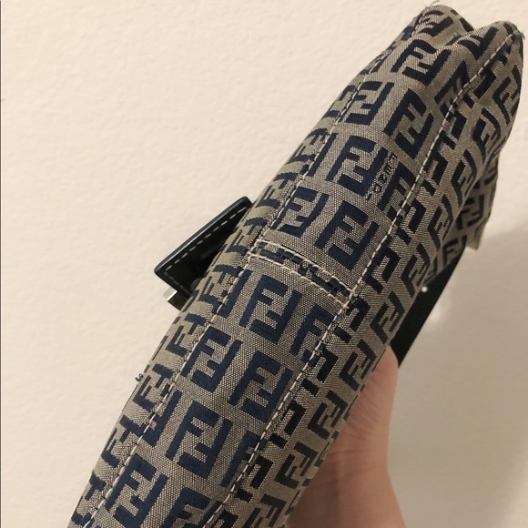 FENDI Zucchini Baguette Navy vintage bag - Picture 7 of 12
